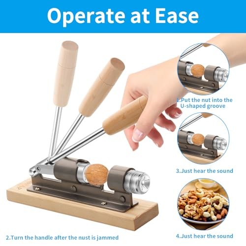 Nutcrackers for Nuts, Nut Crackers for Pecans, Heavy Duty Nut Cracking Tools,