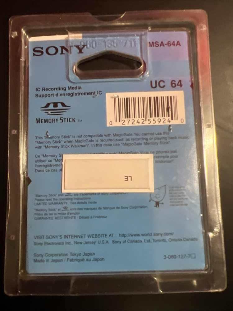 Sony 8MB Memory Stick Card - OEM - MSA-8
