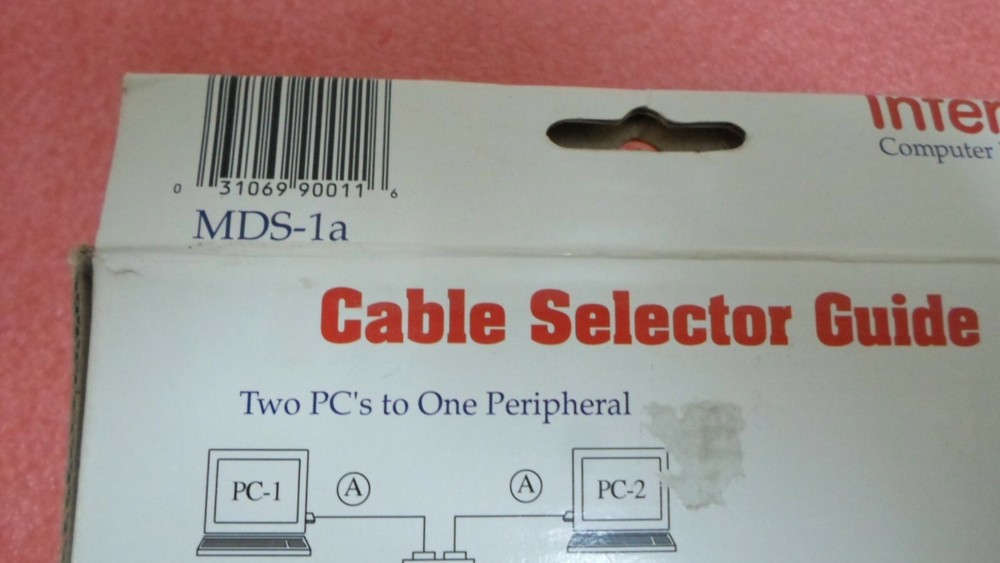 NOB INTEREX MDS-1A EXTERNAL 2 WAY DATA SWITCH