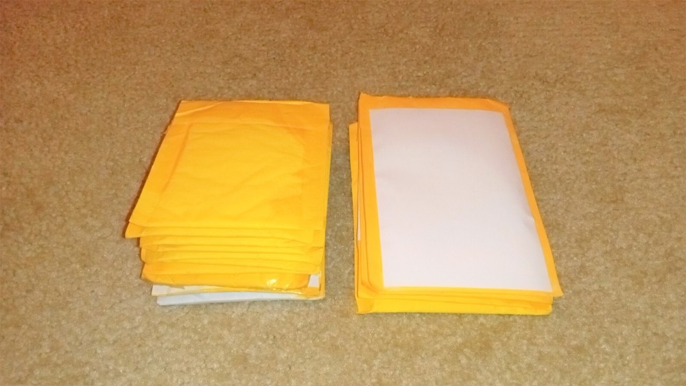 200 Used 4/14x5 1/4 Sized Padded Bubble Mailer Manila Envelope Recycle Save Tree