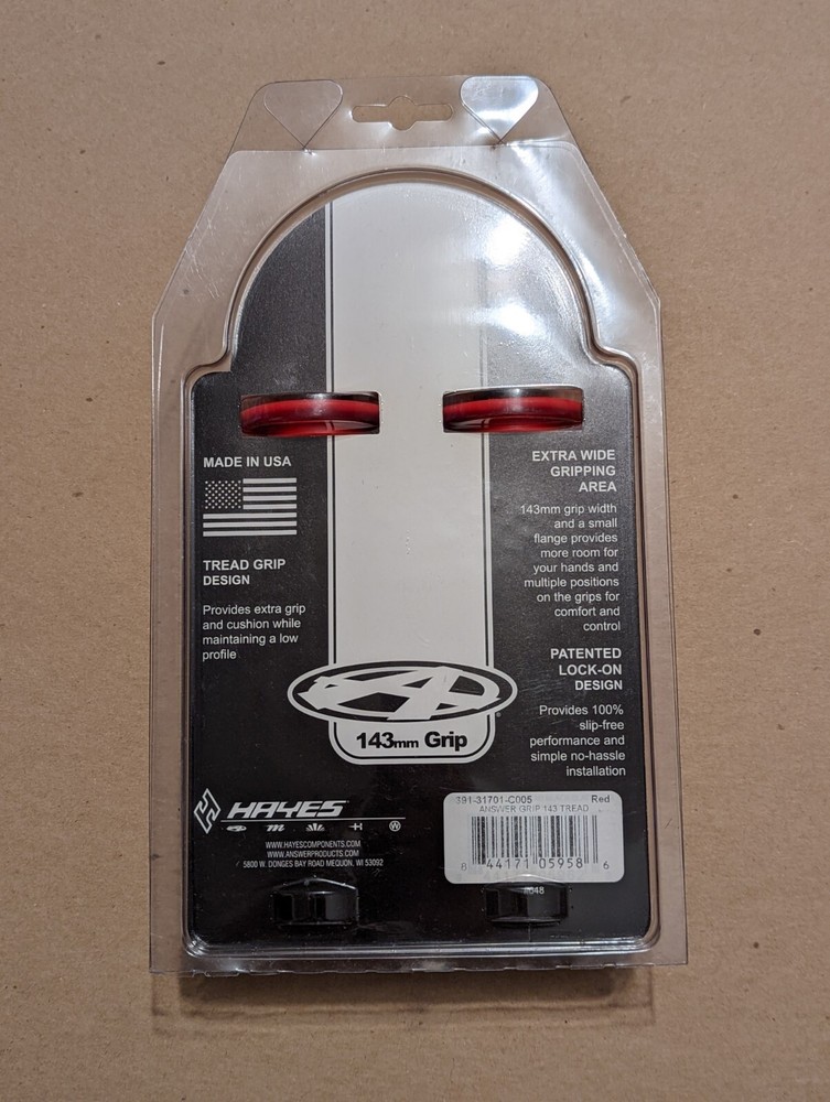 Answer Tread locking grips Red with Black clamps 143mm