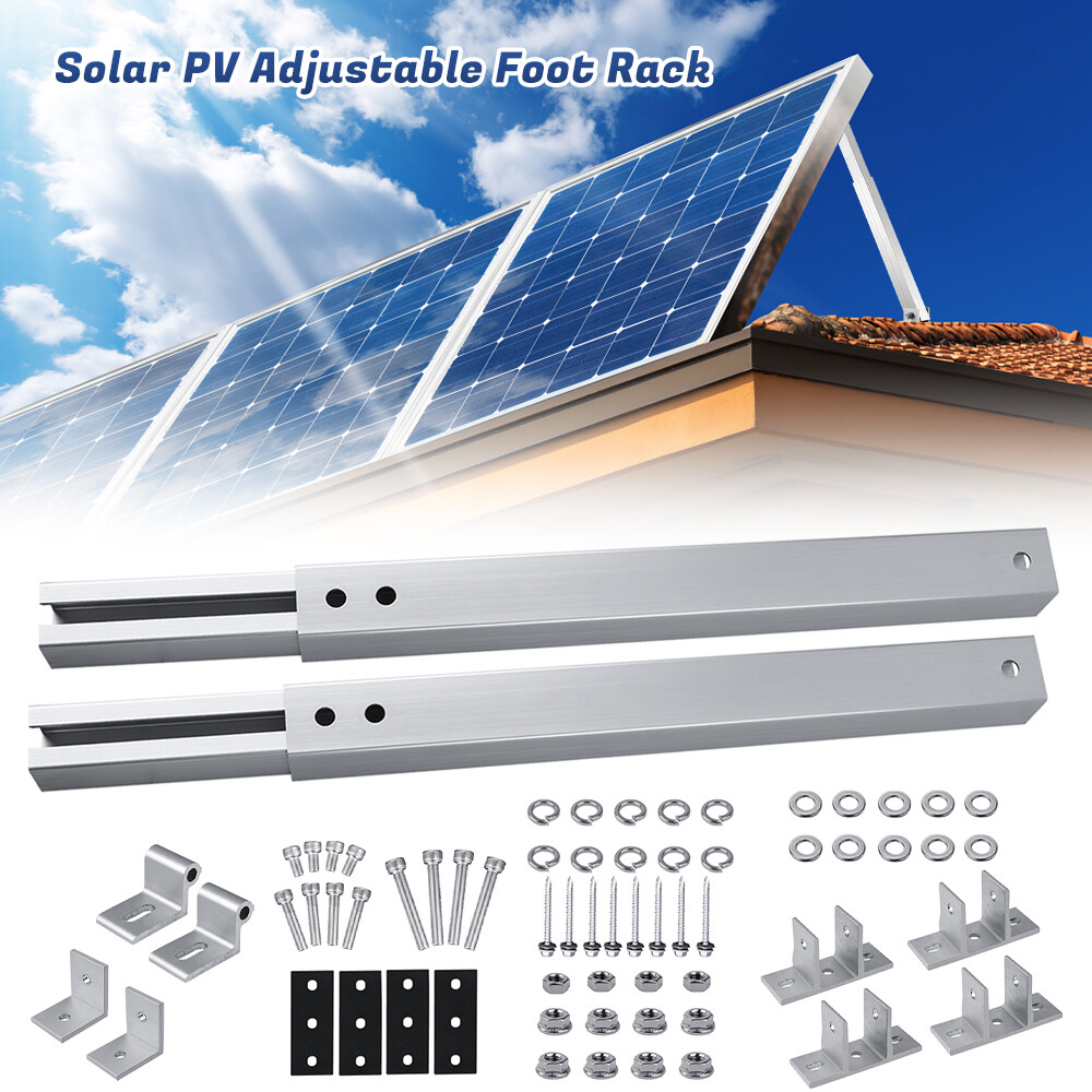 Solar Panel Mounting Brackets ABS Adjustable Angle Tilt Mount Fixing Wall Roof