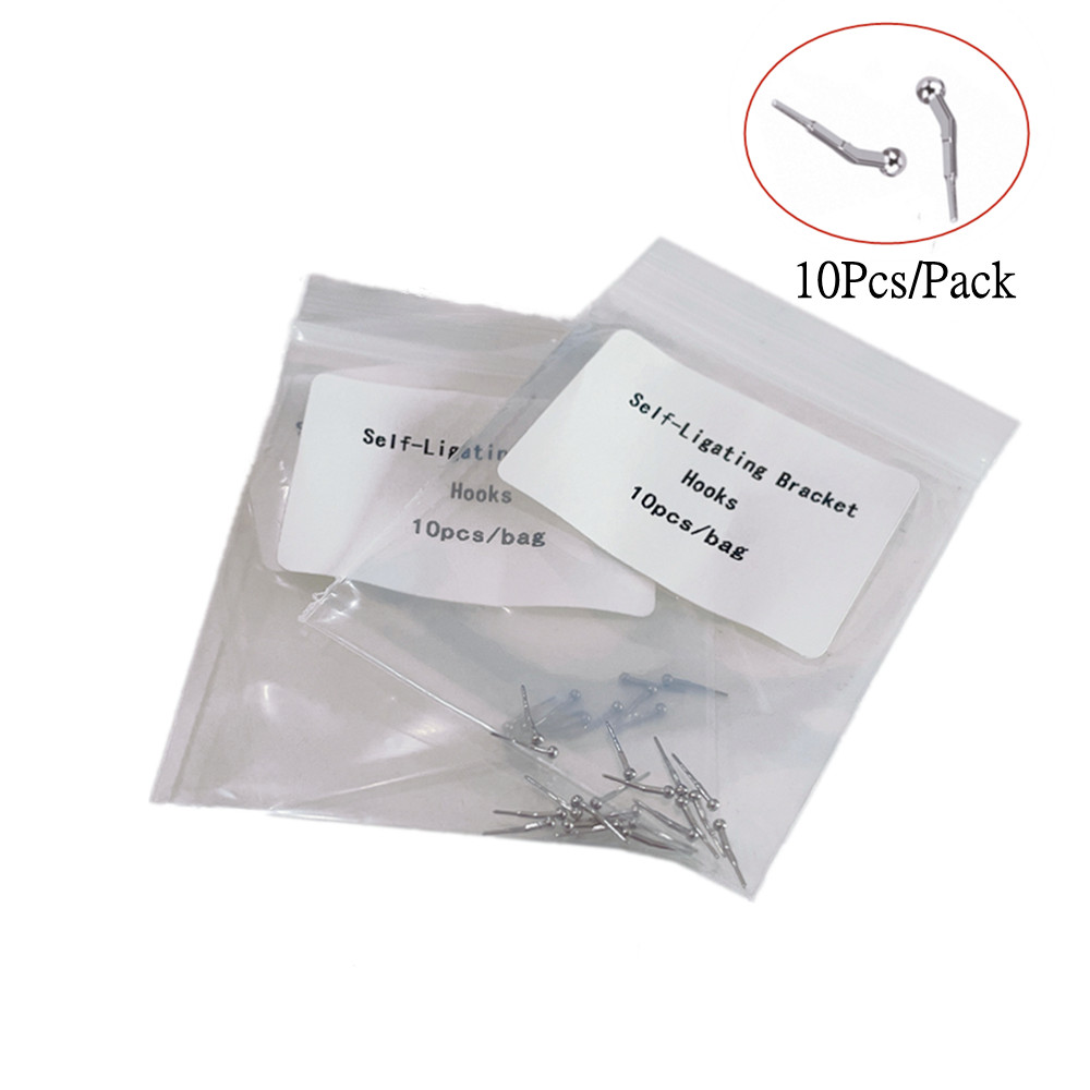 Dental Crimpable Button Bending 3 Parts Traction Bracket Self-ligation Hooks