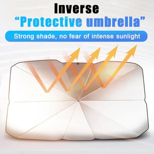 Car Windshield Sunshade Umbrella, Portable Auto Interior Front Window Small