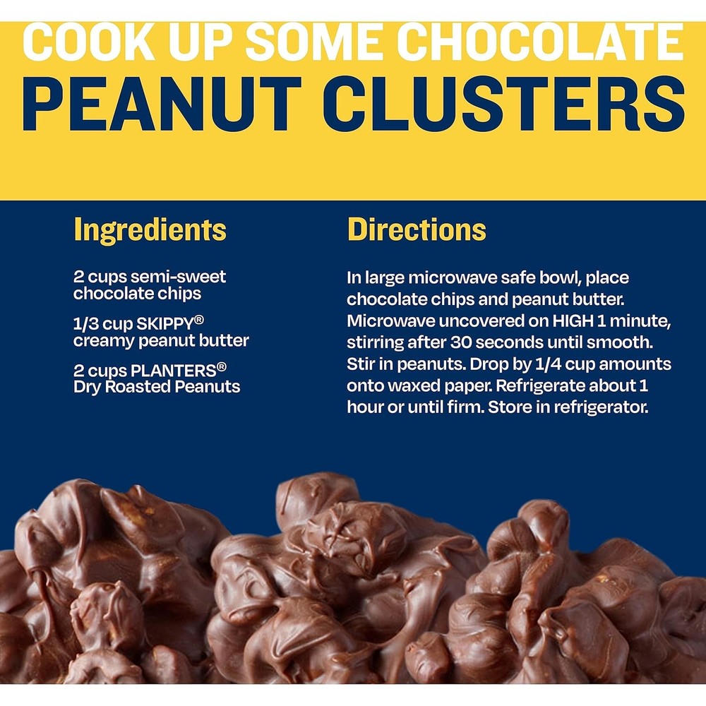 PLANTERS Salted Peanuts, Dry Roasted Peanuts, Party Snacks, Plant Based Protein,