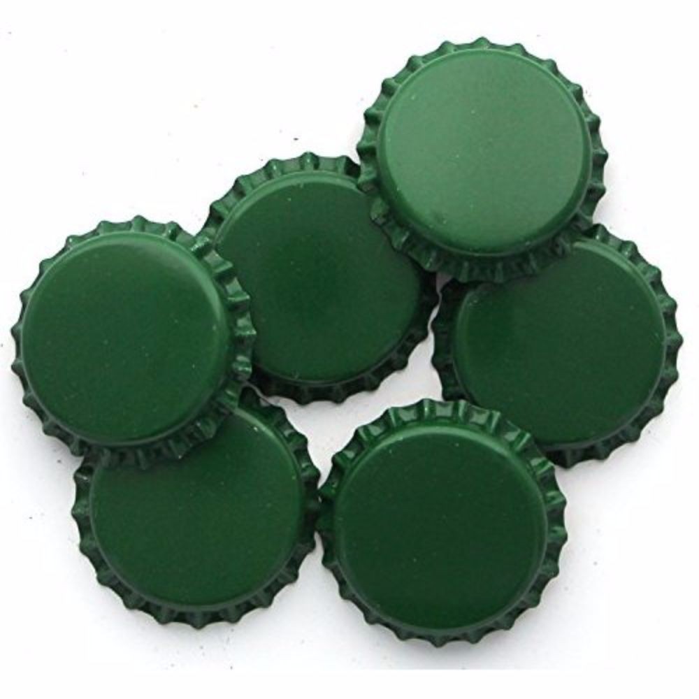 Crown Caps (Green) With Oxy-Liner-576 Bottle Caps