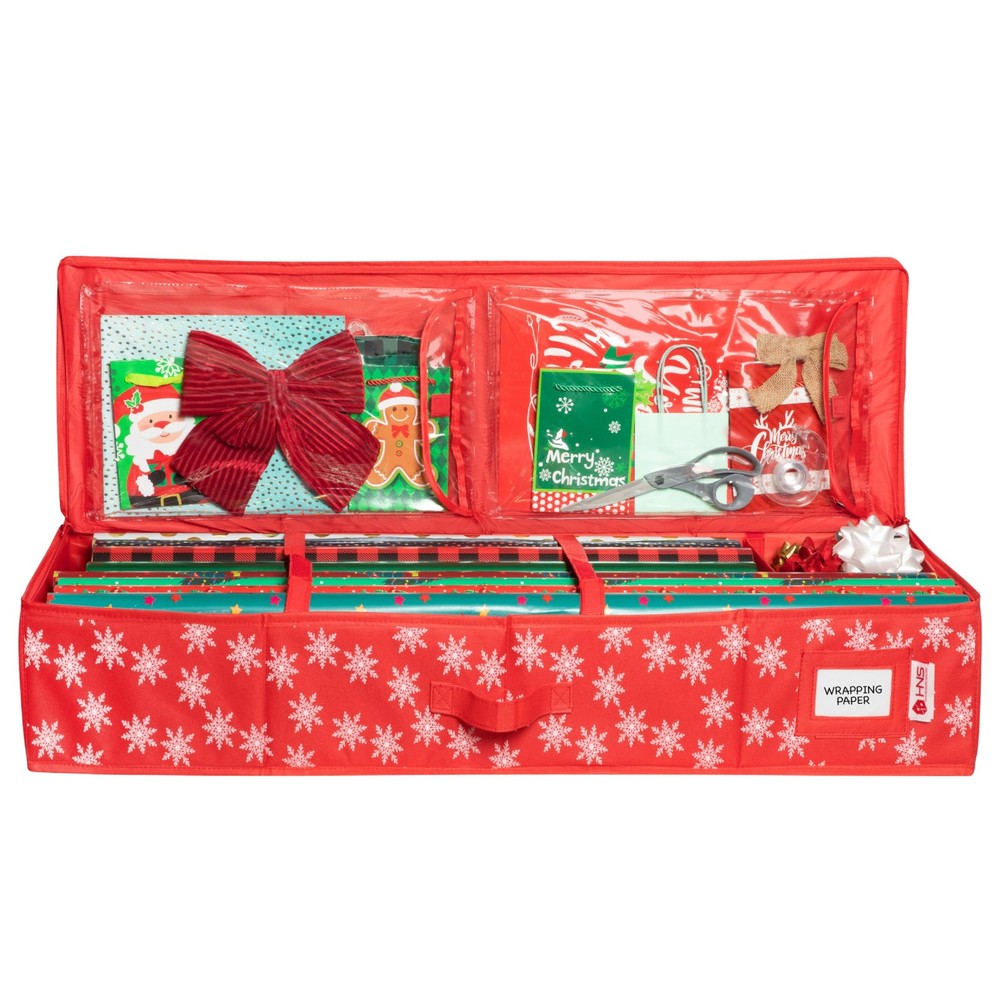 Premium Wrapping Paper Storage Container -Durable Material 600D tear-proof - ...