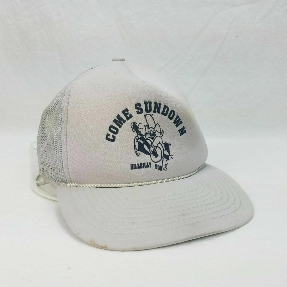 Vintage Come Sundown Hillbilly Bob Trucker Hat Mesh Cap One Size