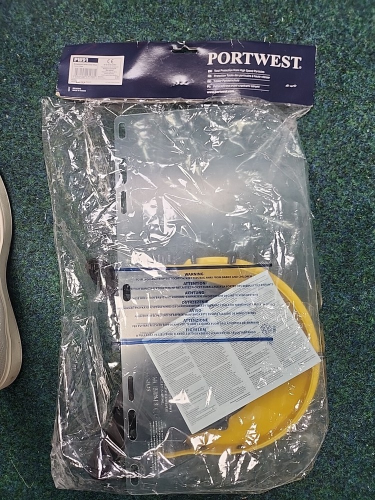 Portwest Browguard with Clear Visor, Size: One Size, Colour: Clear, PW91CLR