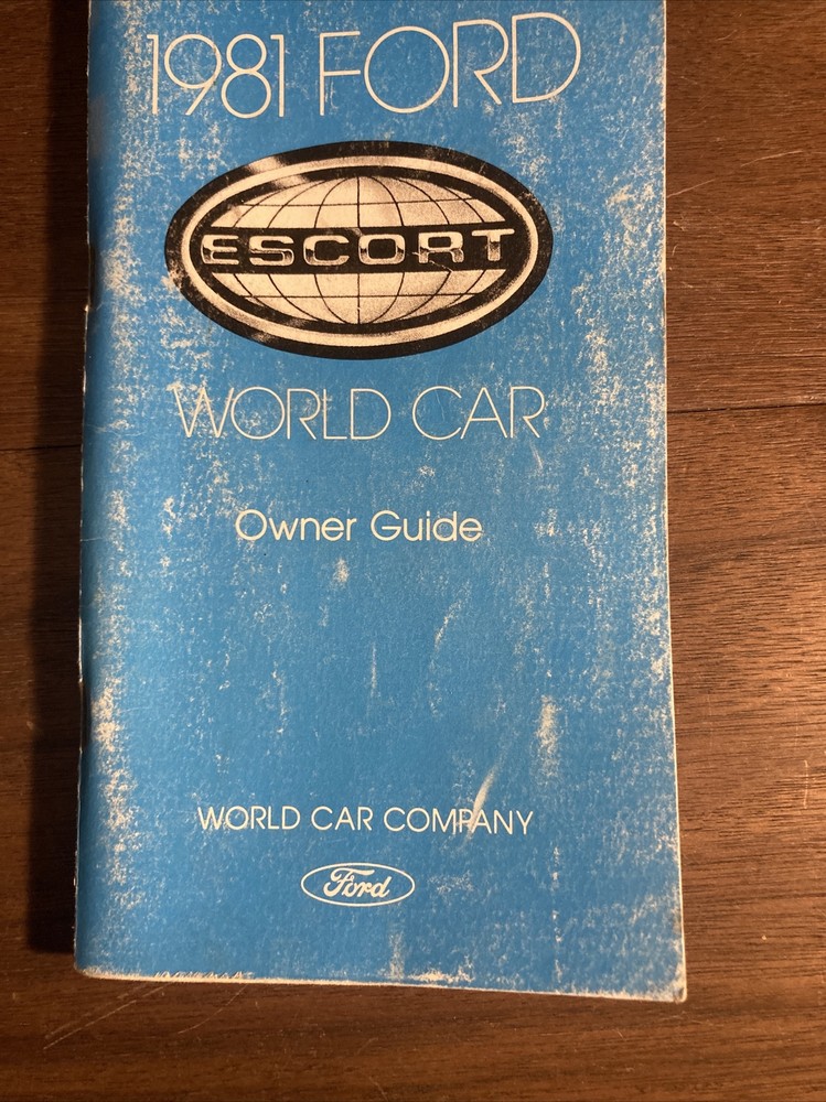 1981 FORD ESCORT CAR OWNER'S MANUAL
