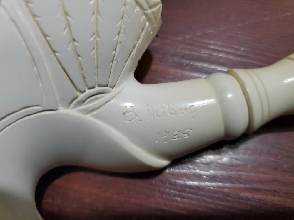 O. Ikibus Signed Meerschaum Pipe -1988 Eagle - Never Used