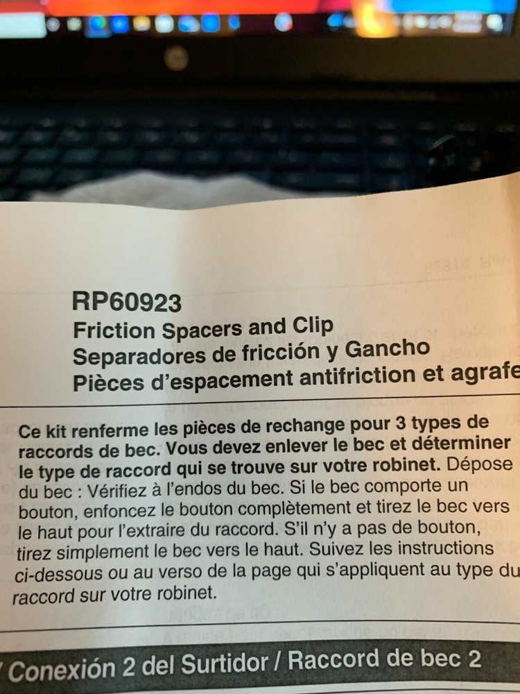 RP60923 Friction Spacers & Clip