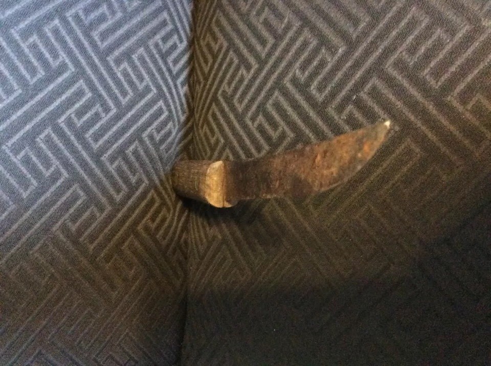 Vintage Curving Knife with Wooden Handle