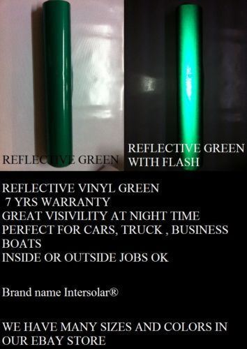 Green Reflective Vinyl Adhesive Cutter Sign Plotter Hight Reflectivity