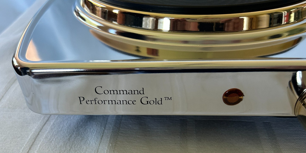 Cuisine Cookware Command Performance Gold Double Burner New