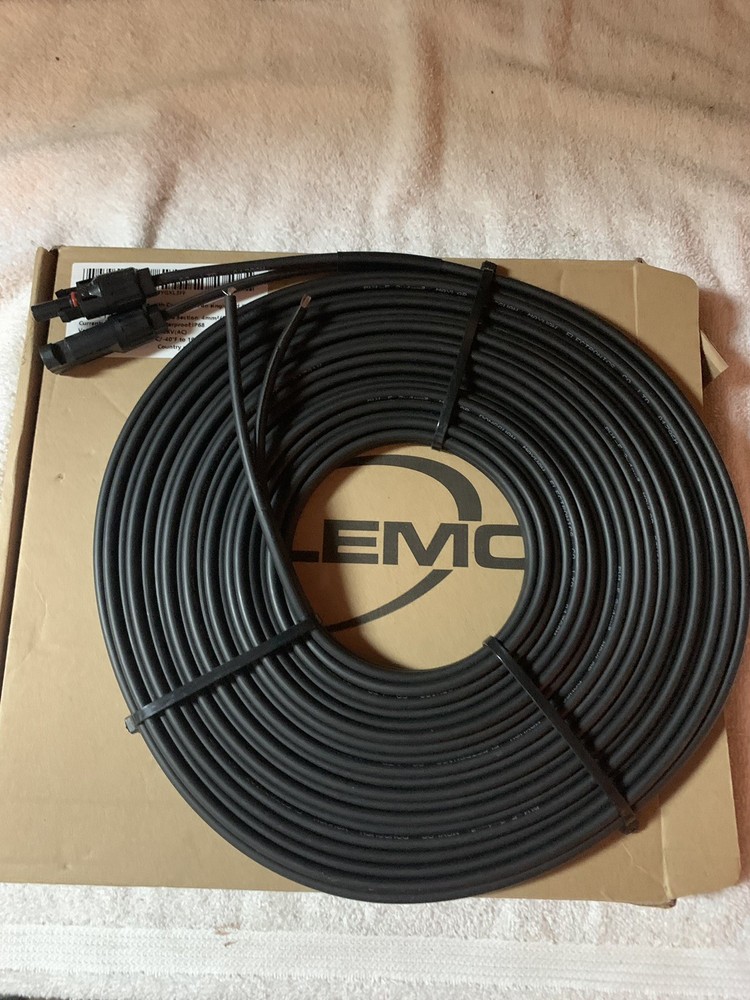 Valemo Solar Cable 40ft 12AWG Twin Wire Extension, Copper Strand(READ)