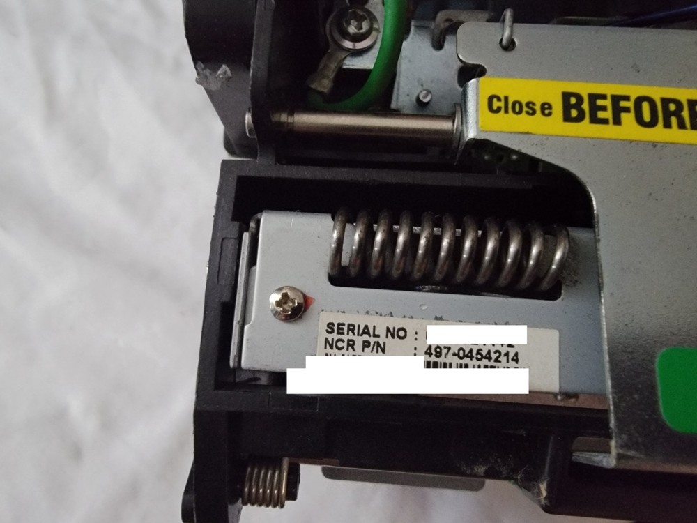 NCR ATM DUAL ROLL THERMAL RECEIPT PRINTER PRINT ENGINE 497-0454214