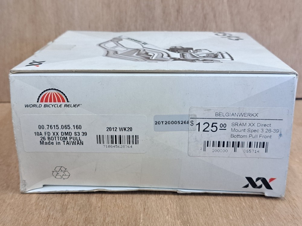 New SRAM XX Direct Mount Front Derailleur / Spec 3 / 26-39 / Bottom Pull