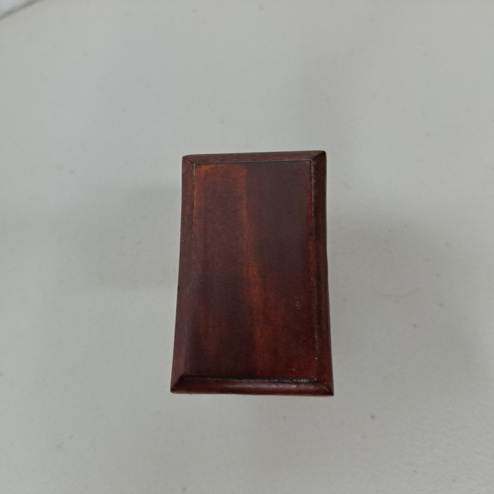 Vintage Miniature Mahogany End Side Table With Carvings