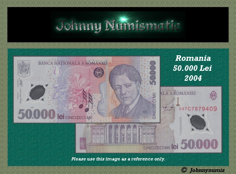 Romania 50.000 Lei  UNC 2004