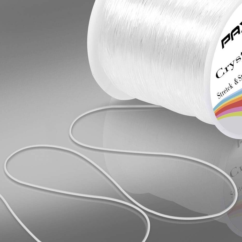 0.8Mm Elastic String, Stretchy Bracelet String Crystal String Bead Cord for Brac
