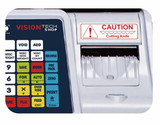 VisionTechShop DLP-300 Label Printing Scale Pole Display, 30/60lbs Capacity