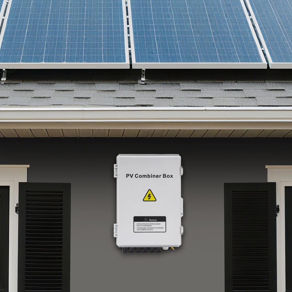 Solar PV Combiner Box 6 String 63A For Solar Panel Circuit Breaker Junction Box
