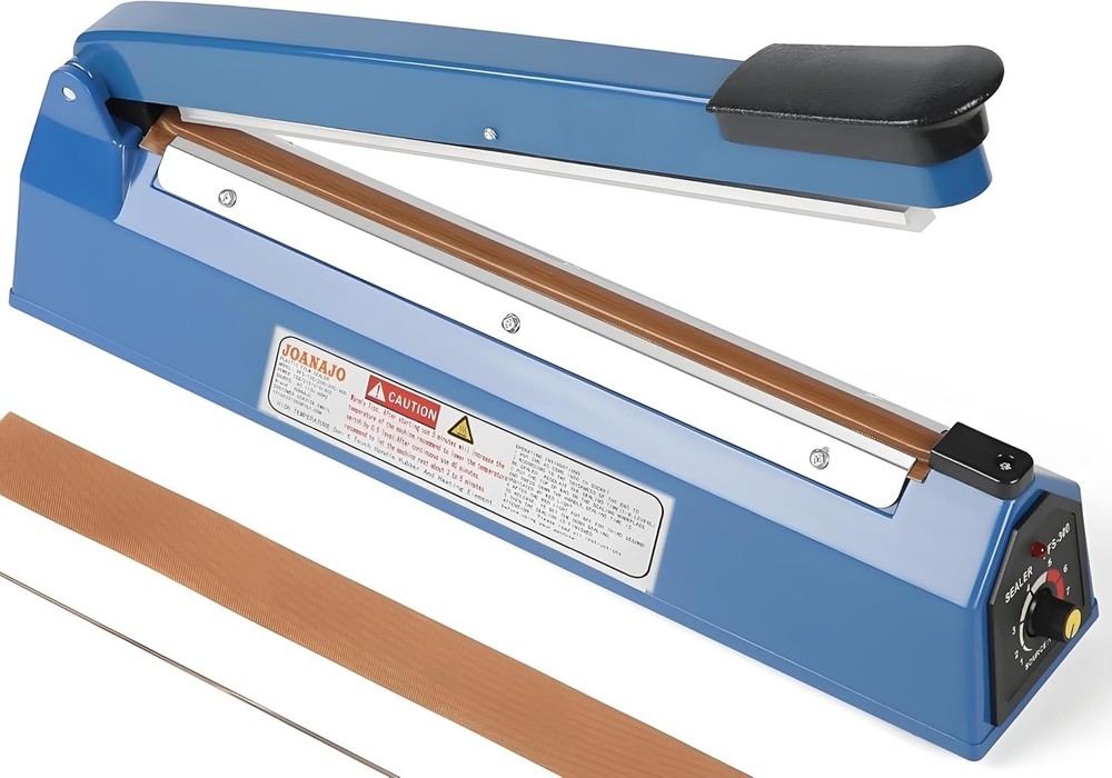Impulse Sealer 12 inch Manual Heat Sealer Machine with Adjustable Heating Mod...