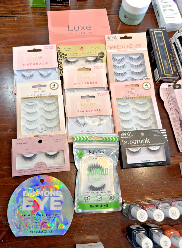 Mixed Makeup, Skin, Nail, Brushes, Lashes Bundle Reseller 134 Pcs Random Pull