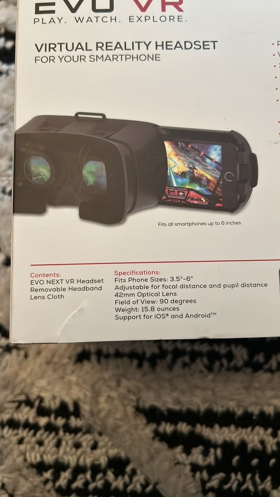 EVO VR Virtual Reality Headset for your Smart Phone -  New in Box EVO NEXT