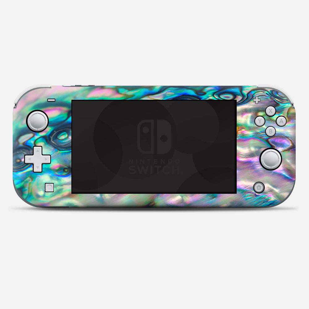 Skins Decals wrap for Nintendo Switch Lite - Abalone shell pink green blue opal