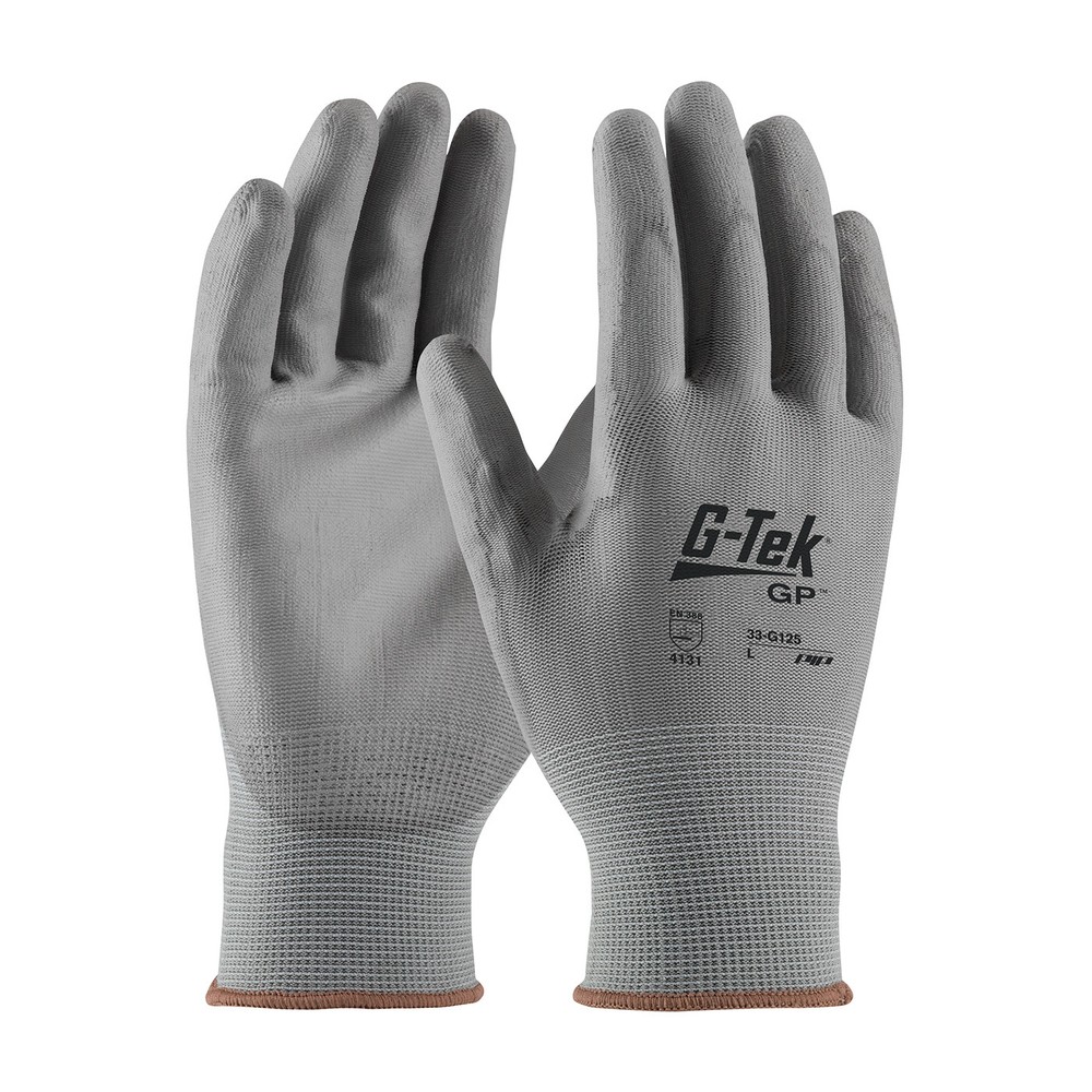 PIP G-Tek NPG Nylon Work Gloves Polyurethane Coated Grip L 33-G125/L(6 Pair)