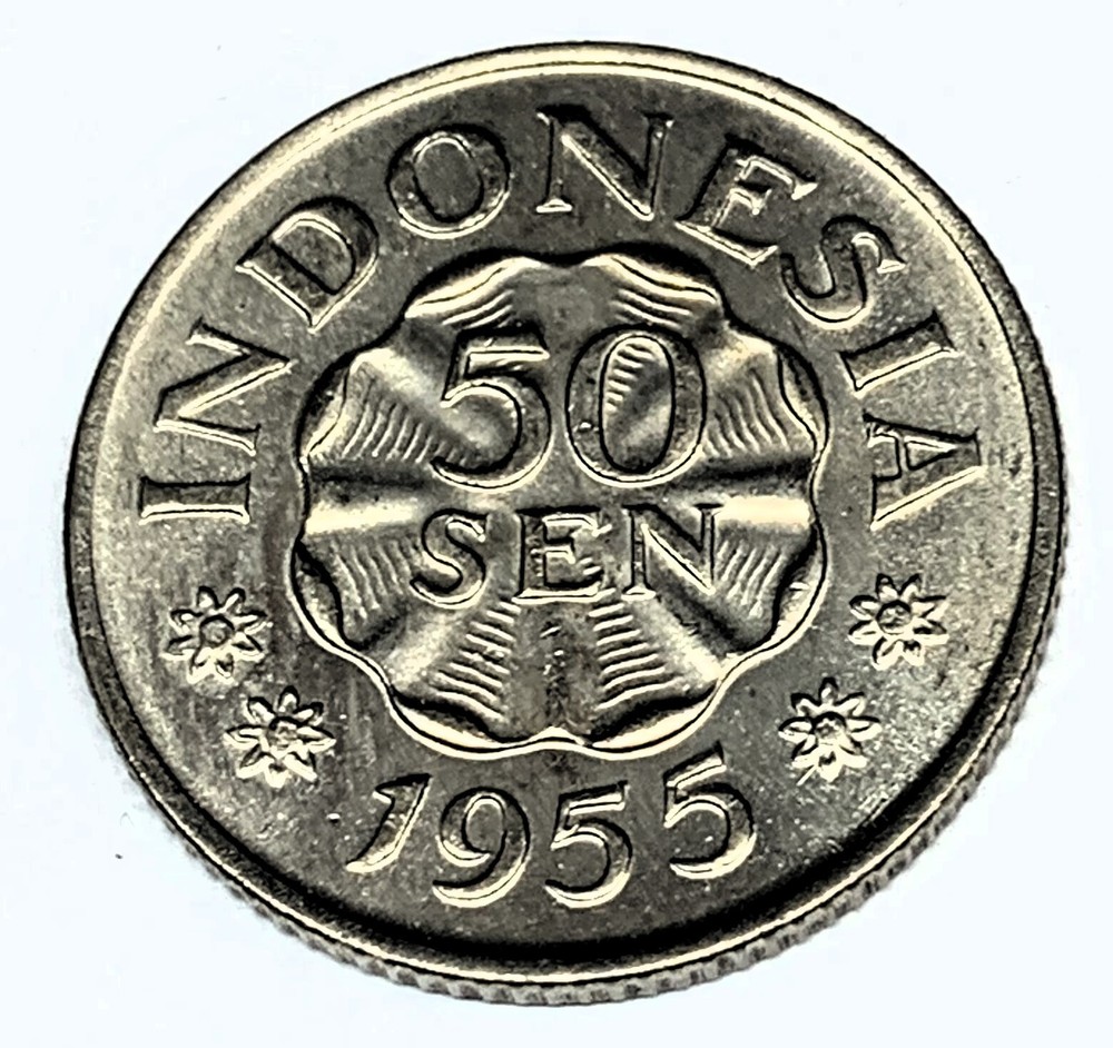 # C4714    INDONESIA      COIN,    50  SEN   1955