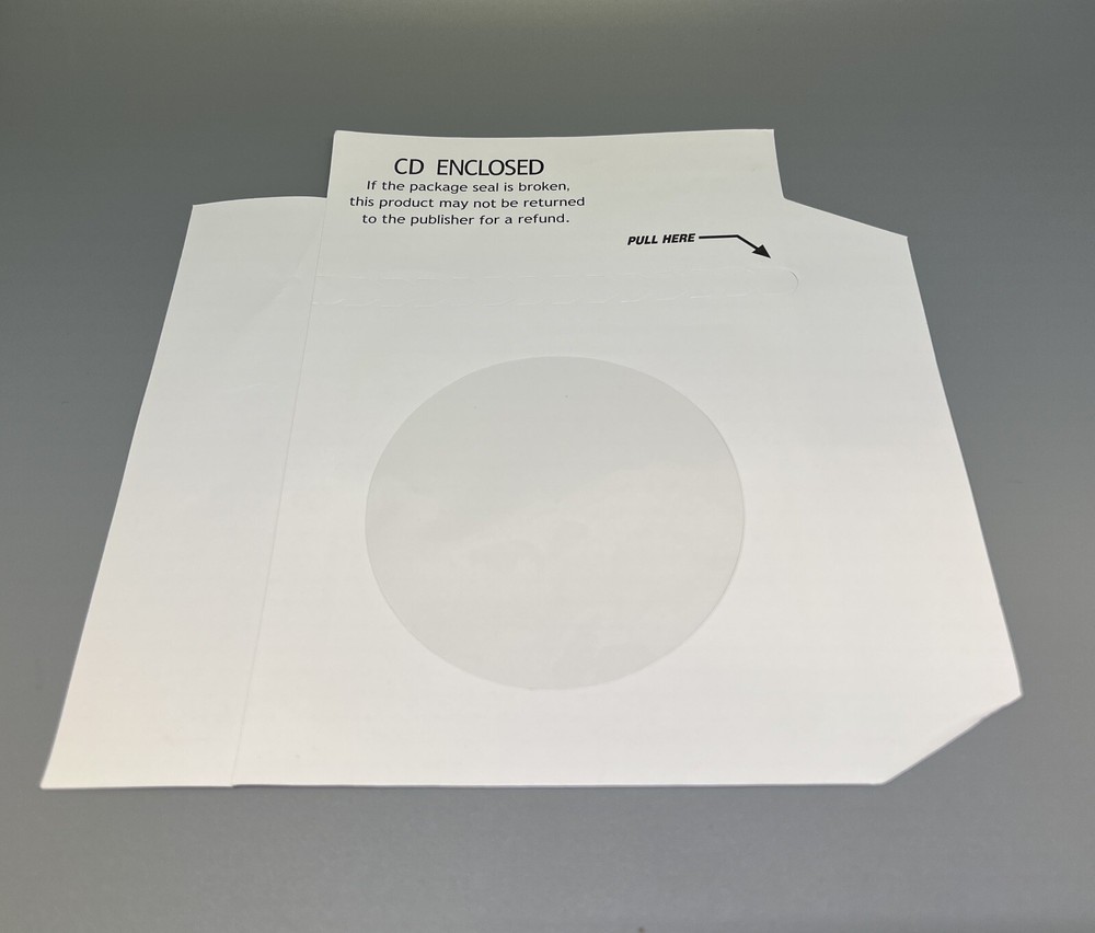 100 PCS CD/DVD Paper Binding Sleeves For Books,  PBS