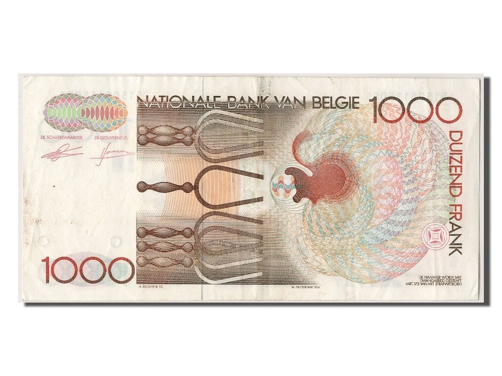 [#302952] Banknote, Belgium, 1000 Francs, AU