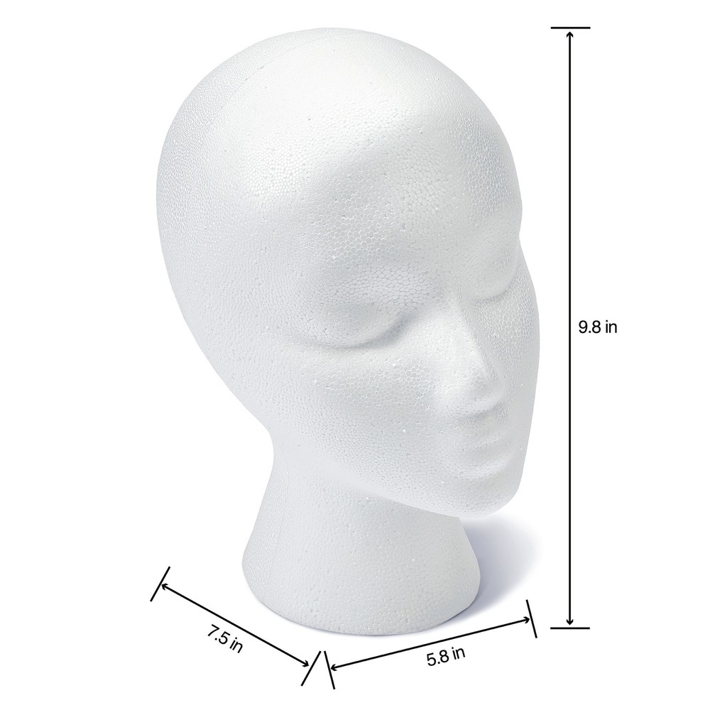 Styrofoam Head EPS Female Bulk White
