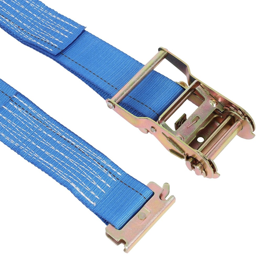 4pcs E-Track Wheel Chocks & 2pcs 2"x8"E-Track Straps 1500 lbs E-track system