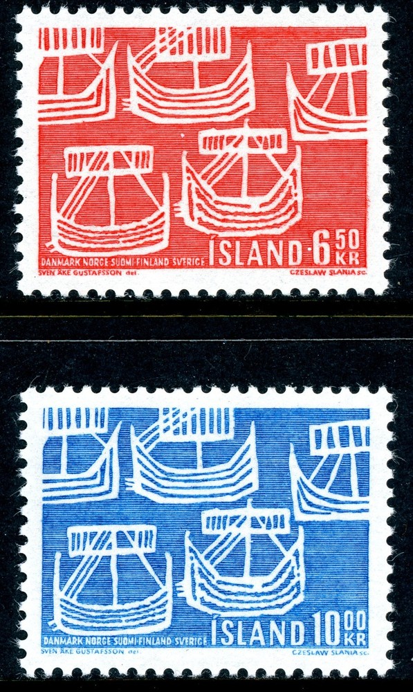 Iceland 1969 Ships Scott #404-405 Mint Non Hinged T79