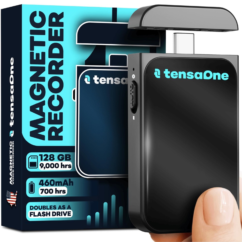 Voice Activated Recorder – Mini Audio Recording Device with Magnetic Mount, S...