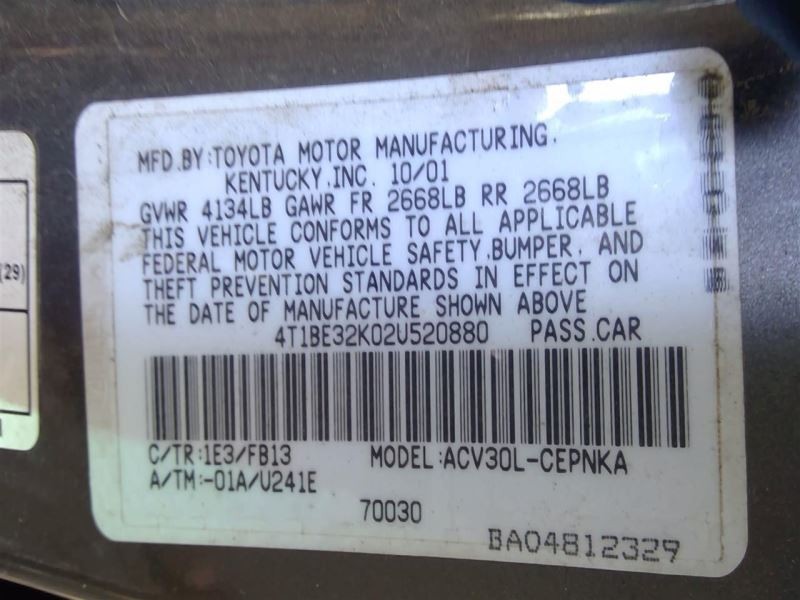 Glove Box Fits 02 Camry 3596432