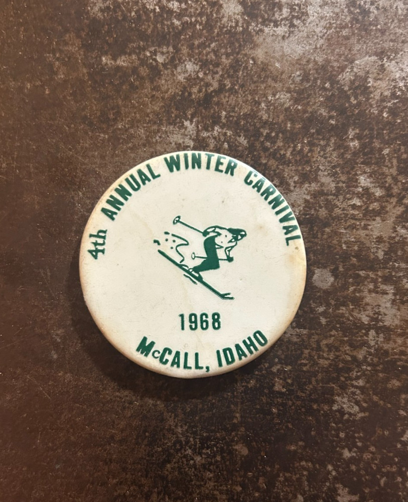 1968 4th Annual Winter Carnival McCall, Idaho Button
