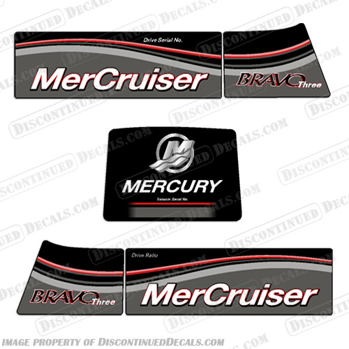 Fits Mercruiser Bravo Three Decals - New Model