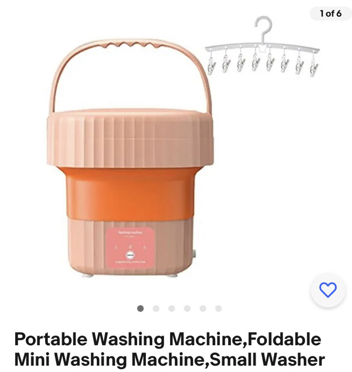 Portable Washing Machine,Foldable Mini Washing Machine,Small Washer