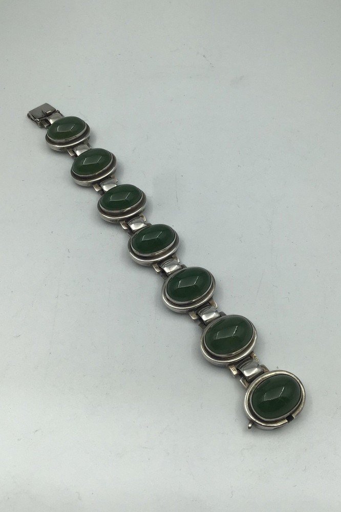 Georg Jensen Sterling Silver Bangle No. 52 Agate