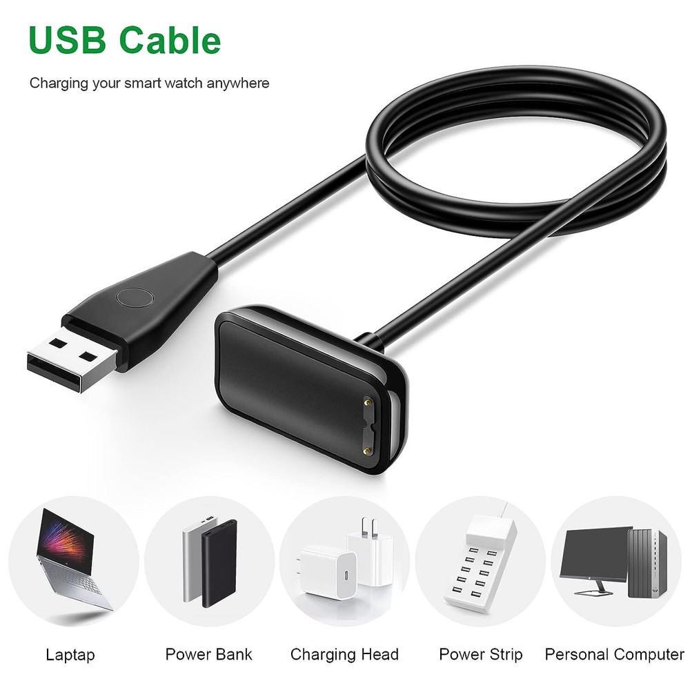 (Reset)USB Magnetic Charging Cable Charger For Fitbit Luxe / Charge 5/ Charge 6