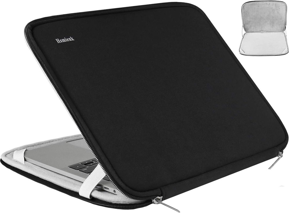 Laptop Sleeve 15.6in Shockproof Flip Case Briefcase Black