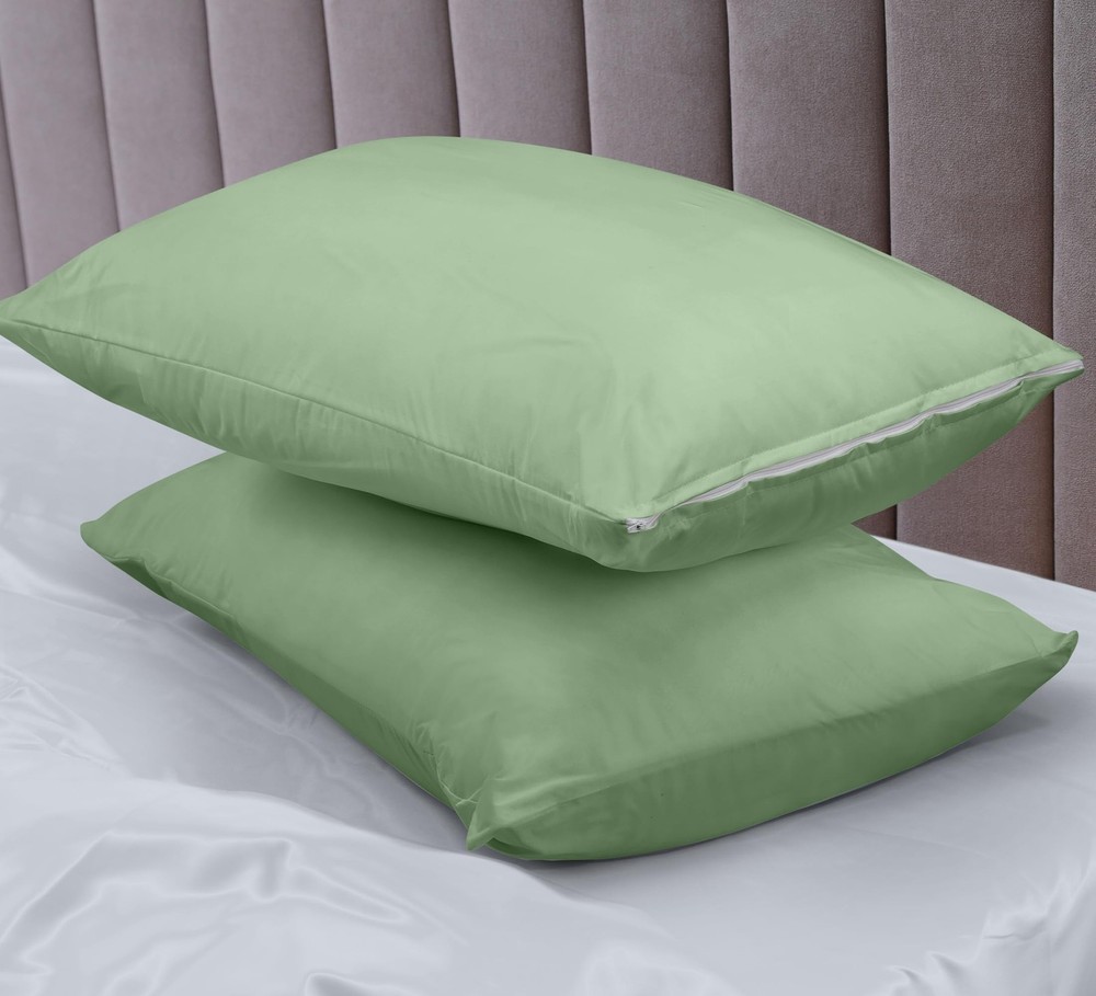 Pillow Protectors 20x26, Waterproof 2 Pack, Green