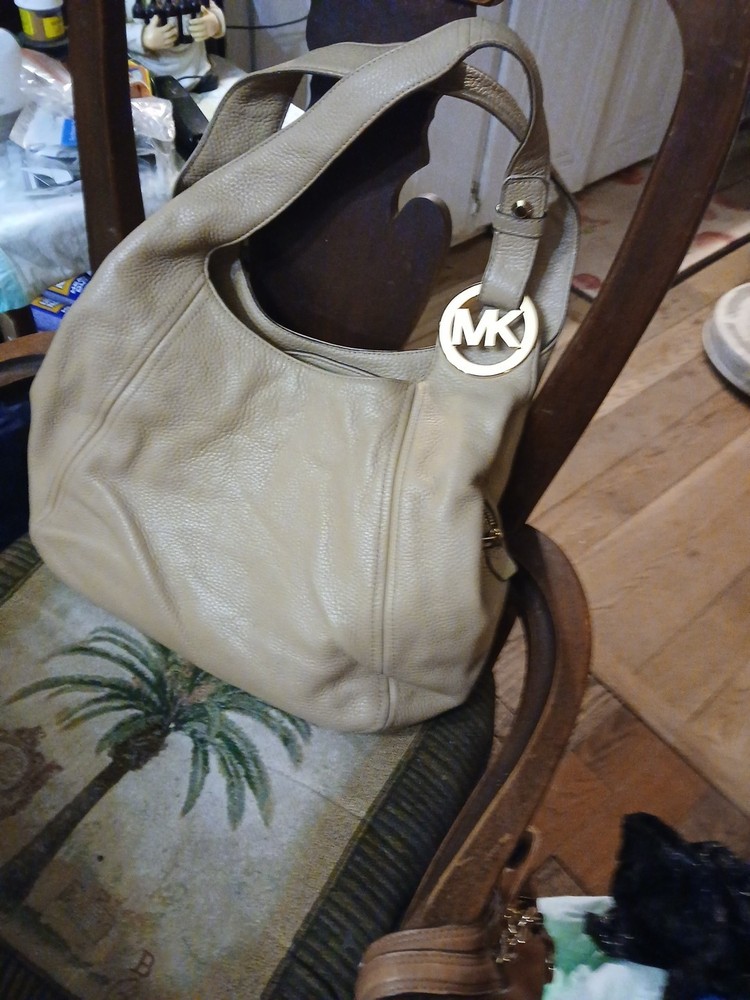 Michael Kors Shoulder Bag Tan Leather