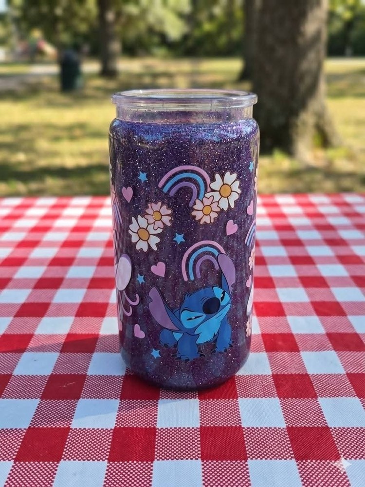 Stitch Snowglobe Tumbler