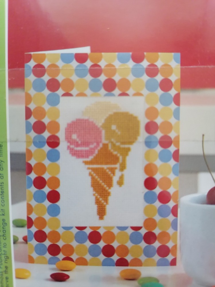 SUMMER SCOOP - Counted Cross Stitch Magic Kit with Chart, DMC - from Issue 33